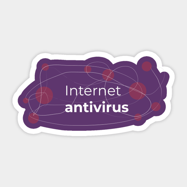 Internet antivirus Sticker by dddesign